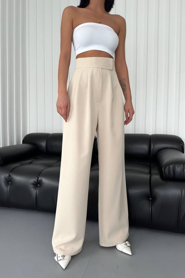 Atlas Fabric Velcro Palazzo Trousers